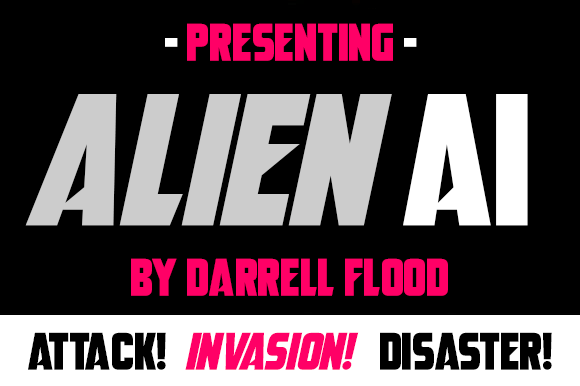 Alien AI Font: A Sleek Sci-Fi Display Typeface for Crafters