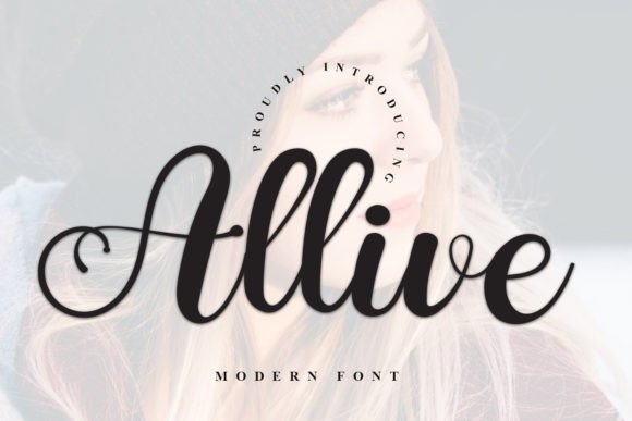 Allive Script Handwritten Font for Elegant Campaign Design