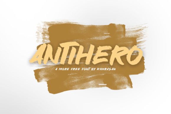 Antihero Brush Font for Handmade Creators