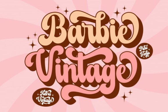 Barbie Vintage Font for Playfully Nostalgic Branding