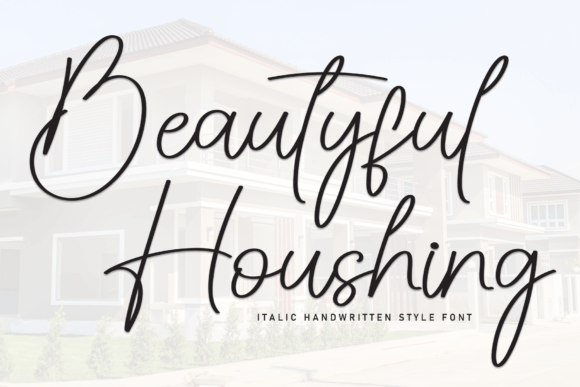 Beautyful Houshing Font: A Sweet Handwritten Typeface for Makers