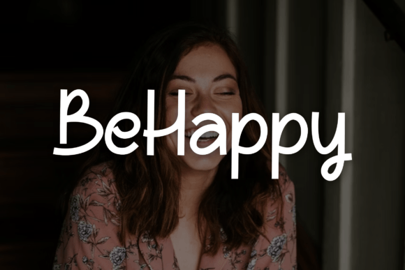 BeHappy Font: A Script Handwritten Typeface for Warm Editorial Moments