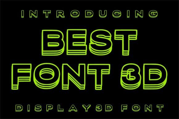 Best Font 3d: A Modern Display Font That Elevates Your Brand
