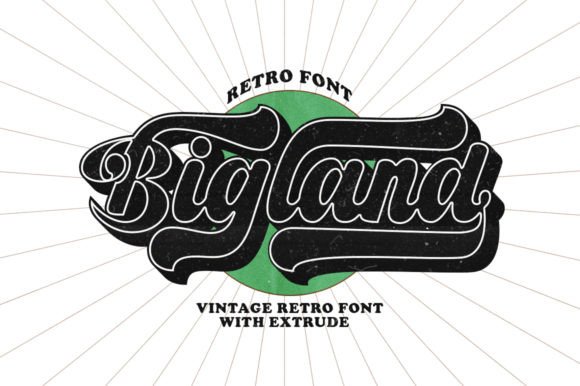 Bigland Retro Font for Scroll-Stopping Brand Visuals