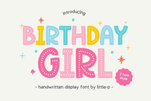 Birthday Girl Handwritten Display Font for Playful Campaigns