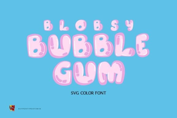 Blobsy Bubble Gum Font: A Playful Color Font for Editorial Charm
