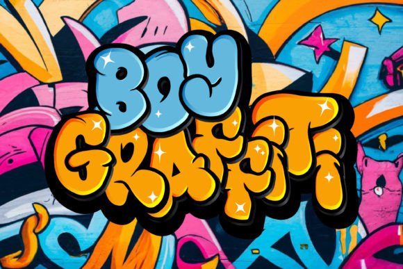 Boy Graffiti Font for Bold, Urban Branding Projects