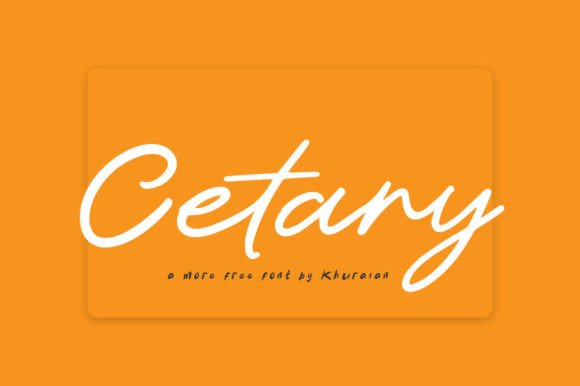 Cetary: A Modern Script Font for Real Business Branding