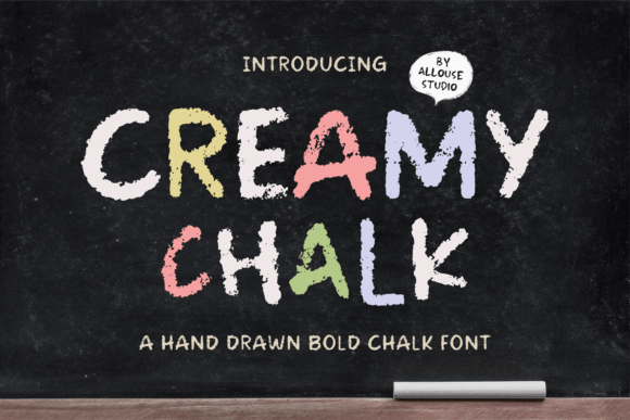 Creamy Chalk: A Fresh Display Font for Editorial Warmth