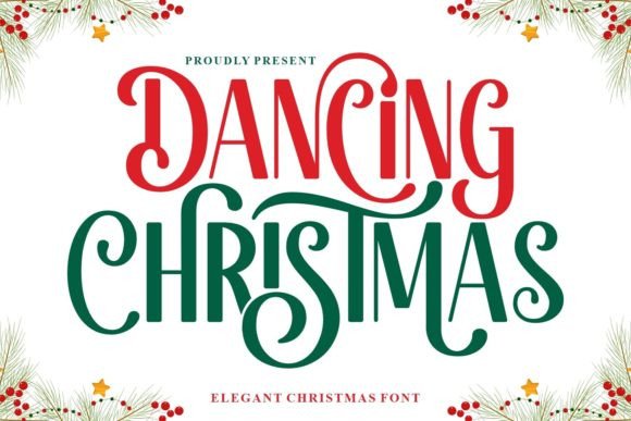 Dancing Christmas Font for Festive Branding That Feels Elegant