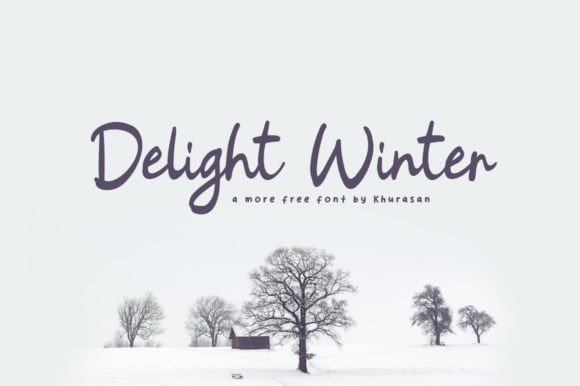 Delight Winter: A Modern Calligraphy Script Font for Editorial Design
