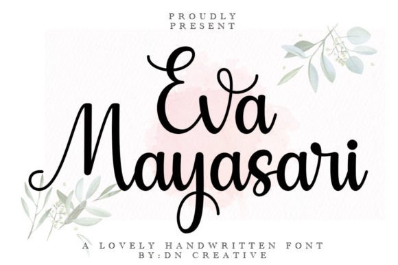 Eva Mayasari Script Handwritten Font for Timeless Brand Visuals