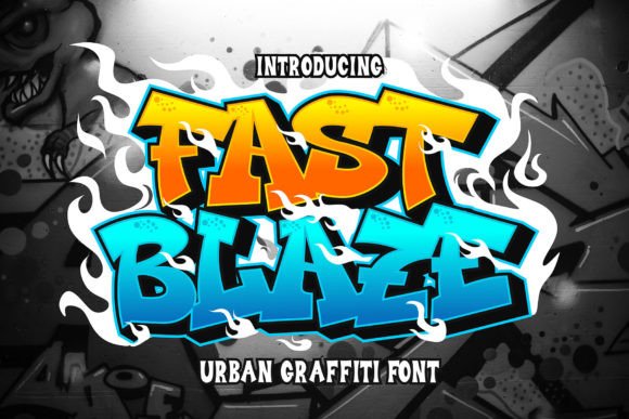 Fast Blaze: Urban Graffiti Font for Bold Branding