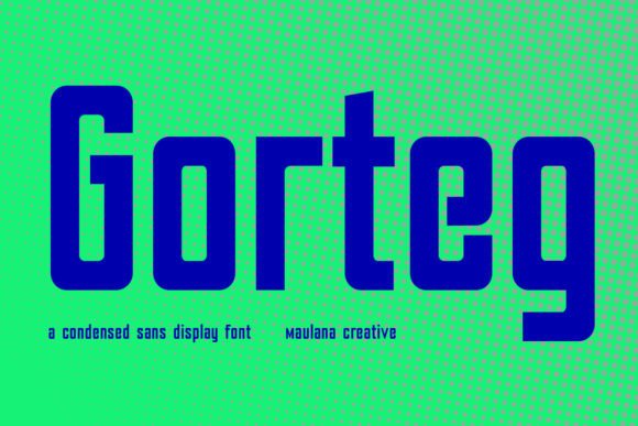 Gorteg Condensed Sans Display Font for Editorial Impact