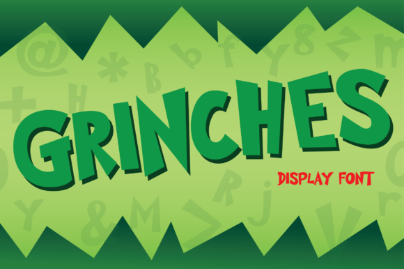 Grinches Font: A Cheerful Display Typeface for Playful Branding