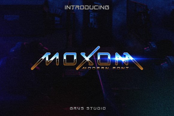 Grvs Moxom Modern Futuristic Font for Bold Handmade Branding