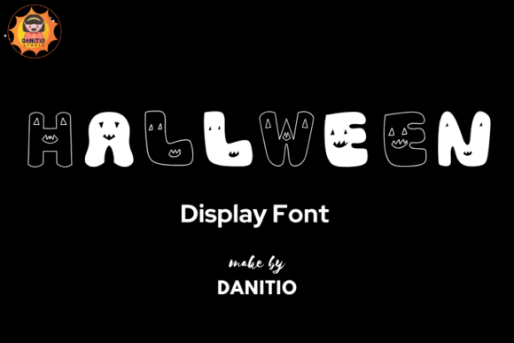 Hallween Font: A Groovy & Spooky Display Font for Handmade Creators