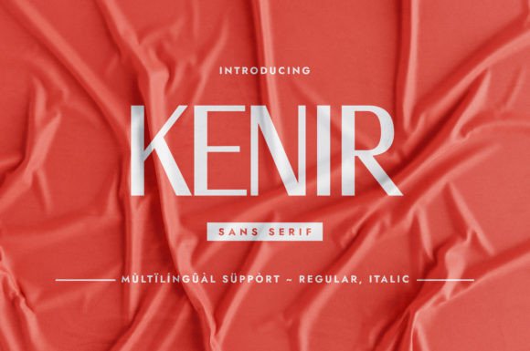 Kenir: A Delicate Sans Serif Font for Polished Branding