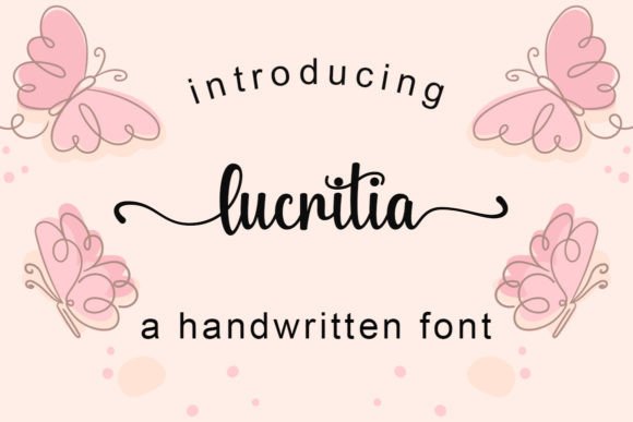 Lucritia Script Font for Elegant Branding Projects