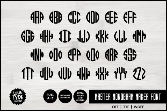 Master Monogram Font for Professional Branding