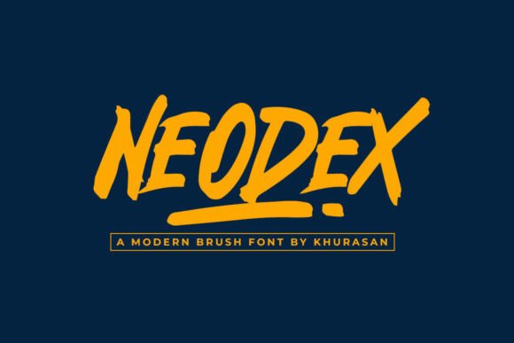 Neodex: A Bold Brush Font for Modern Web Design