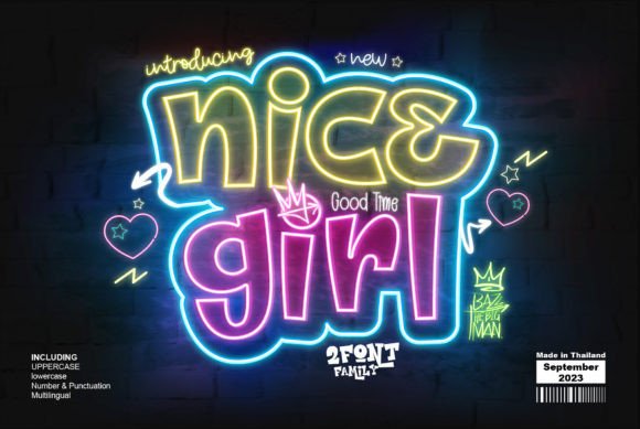 Nice Girl: A Bold Graffiti Display Font for Editorial Impact