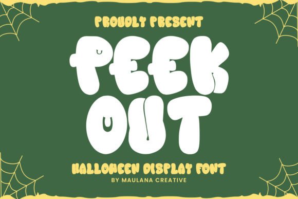 Peek out Font: Playful Display Type for Joyful Designs
