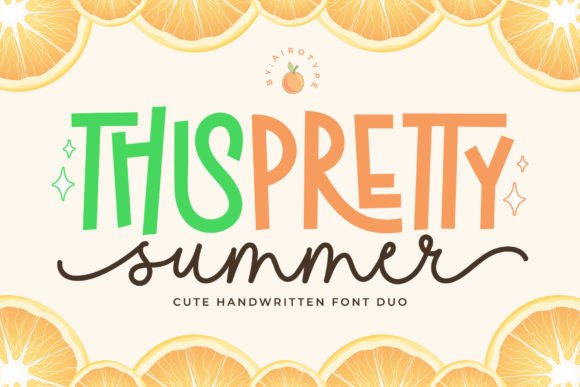 Pretty Summer Font Duo for Playful Brand Campaigns