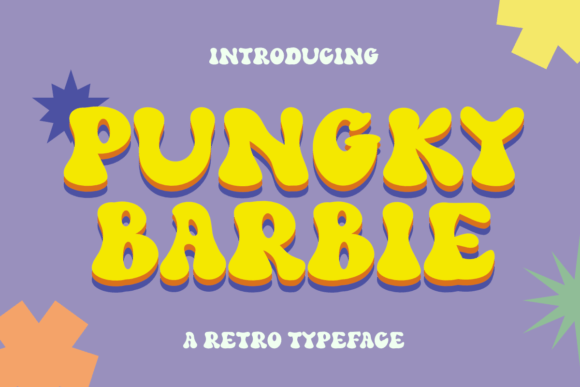 Pungky Barbie Font: A Joyful Display Typeface for Creative Projects