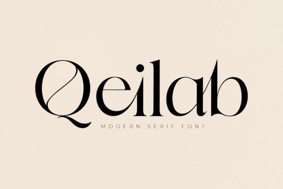 Qeilab Serif Font for Elegant Handmade Branding