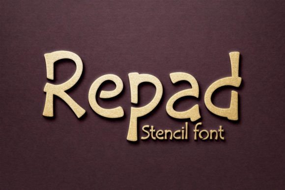 Repad Stencil: A Fun and Quirky Display Font for Makers