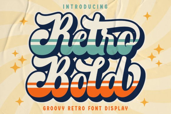 Retro Bold Font: Vintage Handwritten Display Typeface