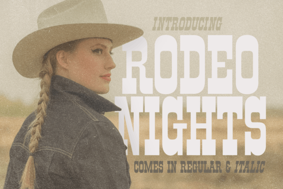 Rodeo Nights: A Bold Western Display Font for Scroll-Stopping Campaigns