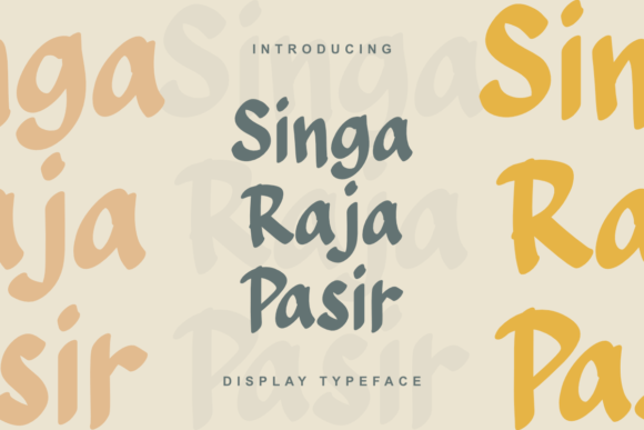 Singa Raja Pasir: A Striking Semi-Arabian Display Font