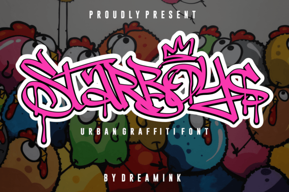 Starboys: A Graffiti Style Font for Bold Brand Identity