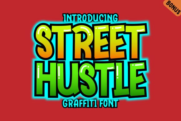 Street Hustle Font: A Bold Graffiti Display Typeface for Makers