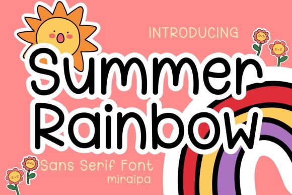 Summer Rainbow Font: A Playful Sans Serif for Handmade Brands
