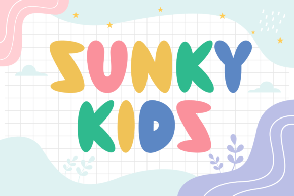 Sunky Kids Font: Playful Display Typeface for Kid-Focused Brands