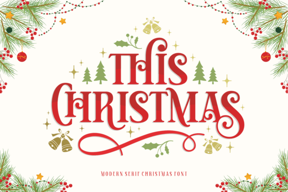 This Christmas Font for Handmade Holiday Design