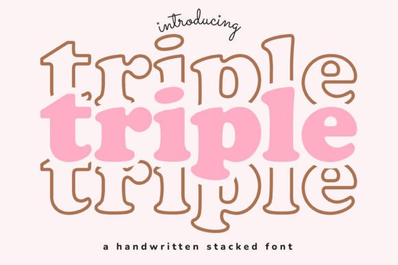 Triple Display Font for Polished Brand Visuals