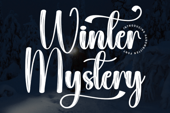 Winter Mystery Font: A Sweet Script Handwritten Typeface for Editorial Design